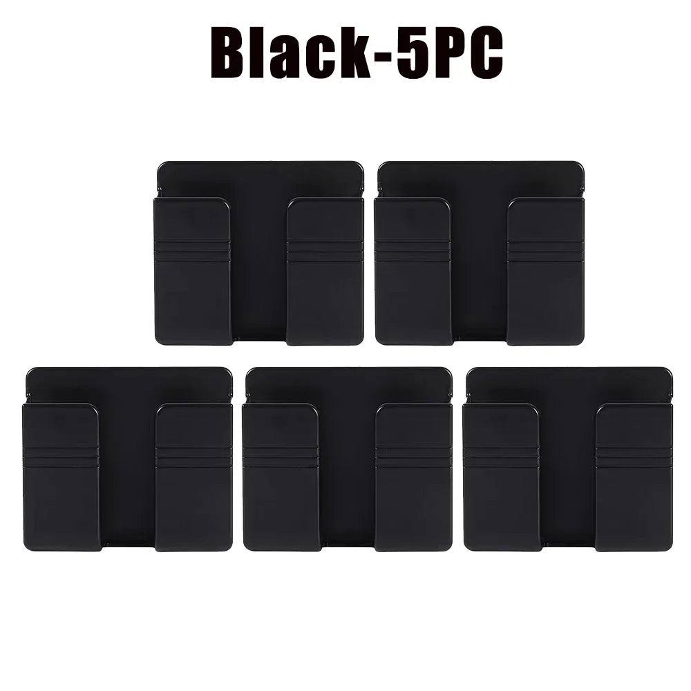 support téléphone portable blanc moderne adhésif rack stockage pratique suppléments
