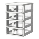 organisateur moderne rose clair transparent tiroirs plastique respectueux environnement multifonctionnel