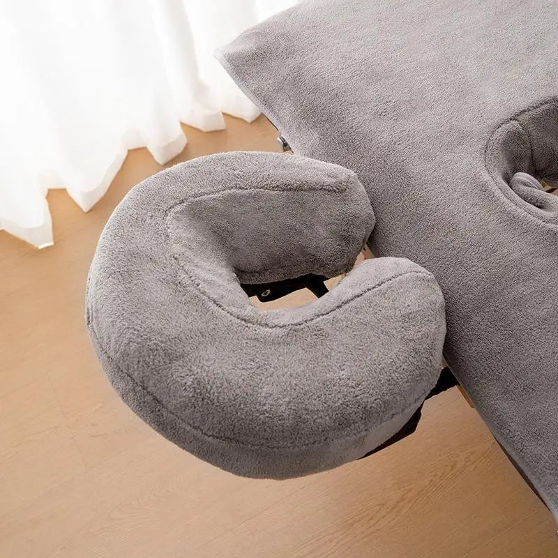 coussin voyage velours doux bleu gris marron blanc violet confortable ergonomique
