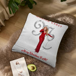taie d'oreiller mariah carey noel coussin moderne rouge blanc photo décoration intérieure polyester dobby