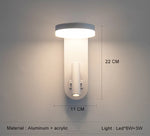 lampe murale moderne noire blanche interrupteur led chambre coucher salon entree