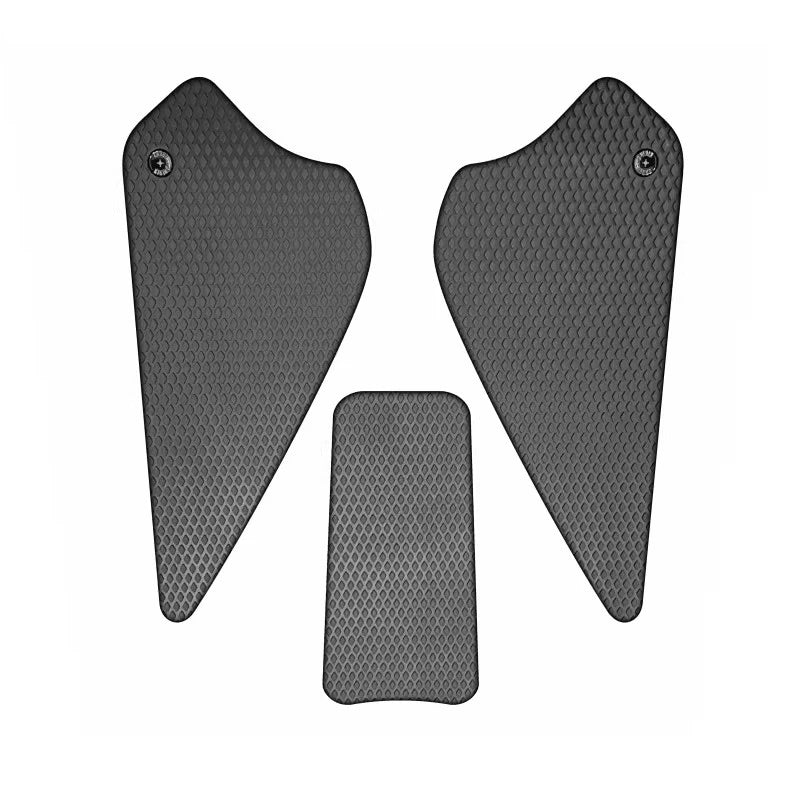 protège pieds moto antidérapant texture hexagonale moderne eyelets noirs sécurité scooter motorcycle protection