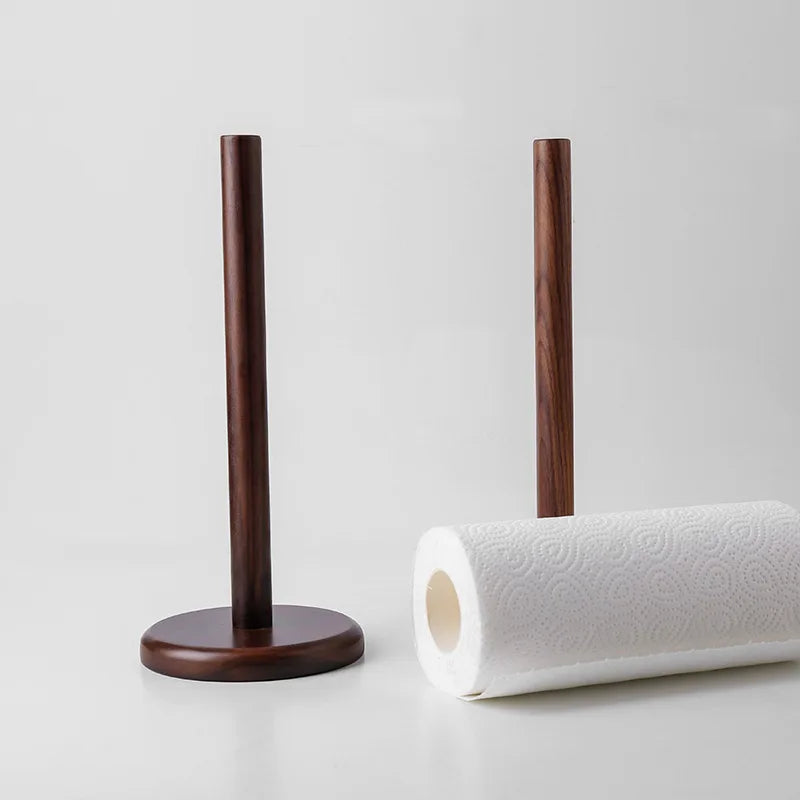porte serviettes bois marron moderne minimaliste cuisine objet decoratif serviette blanche motifs