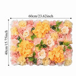 panneaux decoratifs fleurs artificielles rose violet blanc modernes intérieur mariage anniversaire diplomes