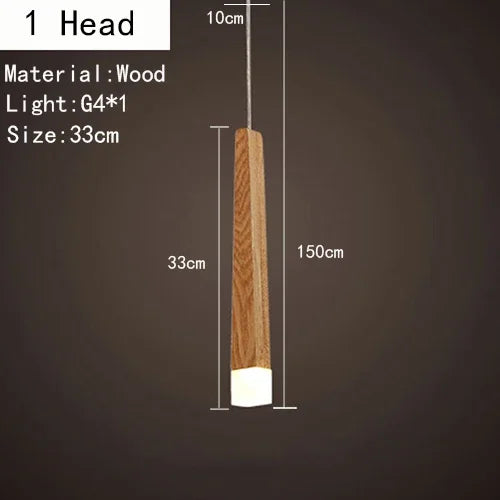 suspension lumineuse bois naturel moderne 12 têtes 90v 260v minimaliste