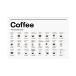 affiche guide impressions toile moderne nature morte blanc noir cadre bois clair vertical sans