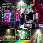 projecteur led noir moderne effet scène télécommande éclairage multicolore événements decoration 125x125x200mm 0.69kg