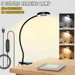 lampe led flexible clip noir 360 degrés ajustable pinces modernes