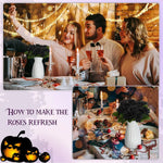 décoration intérieure roses artificielles soie noires rouges halloween mariage anniversaire élégantes vases bougies