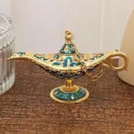 lampe huile ornementale artisanale métal durable décoration vintage table chambre orcement