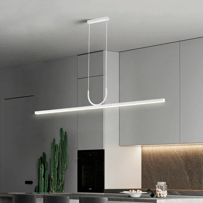lampe suspendue moderne minimaliste led blanc noir flux lumineux variable facile certifications multiples