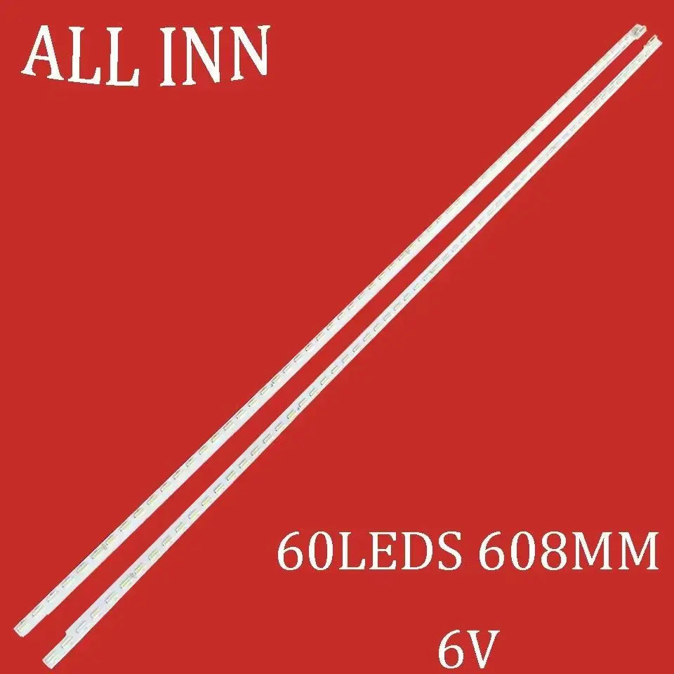 ruban led blanc 608mm 60 diodes 6v moderne connecteurs deux extrémités