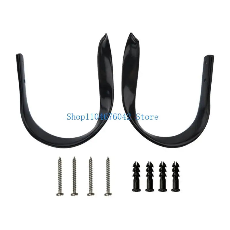 supports rideaux argenté noir vis included moderne décoratif fixation murale