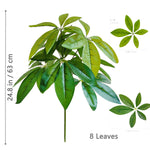 plante artificielle moderne arbre monstera feuilles vertes decoration intérieure pot blanc contemporain exposition maison