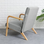 housses fauteuil moderne gris carreaux stretch résistante eau fermeture éclair décoration maison simple