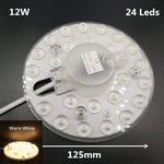 plafonnier led rond blanc moderne clips fixation 12w 18w 24w 36w 110240v