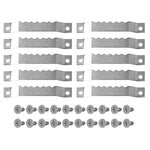 clips cadre photo classique blanc marron clair metal vis 25 pieces fixations bois