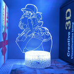 Lampe de chevet 3D Metal Slug avec éclairage LED bleu