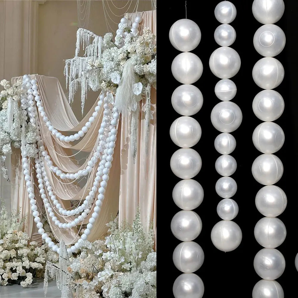 décoration murale blanches brillantes classiques ruban fil adhésif mariage anniversaire événement