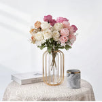 bouquet artificiel roses classique romantique intérieur mariage anniversaire baby shower