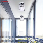 lampe moderne transparente strass argentée élégante éclairage quotidien verre métal