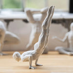 statuette blanche moderne géométrique plastique 3D imprimée salon opaque 10cm 20cm