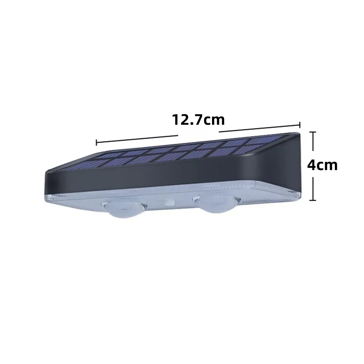 applique murale solaire moderne noire lumières led ip65 étanche cale