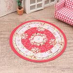 tapis peluche floral rouge bleu vert rose classique sports enfants maison poupée