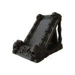 support téléphone gothique crâne os décoration noir texture 3D macabre