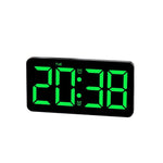horloge murale numérique écran led grande réveil décoration salon moderne noir blanc vert bleu