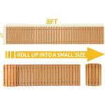 allée jardin bois clair rustique naturelle extérieure résistante intempéries facile installerrollable