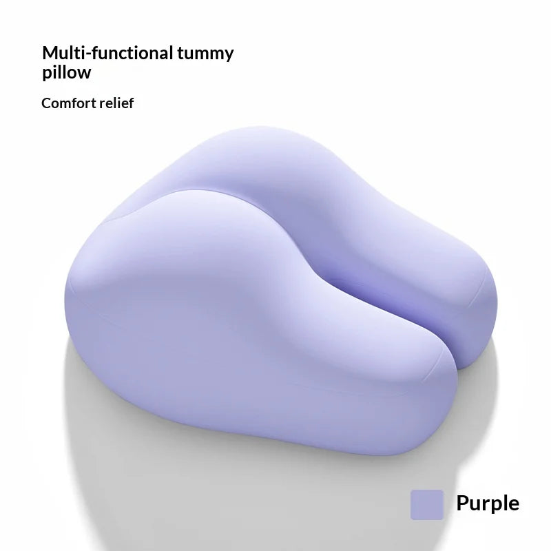 oreiller concave mousse 3d fibre bambou support dos fesse moderne violet opaque