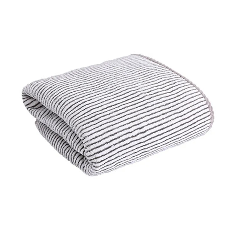 serviette bain rayée rapide absorption gris moderne minimaliste 70x140cm lavable machine