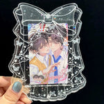 plaque décorative lolita papillons étoiles strass support plastique transparent moderne