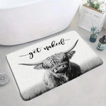 tapis bain antidérapant moderne get naked cerises noir blanc salon salle bain