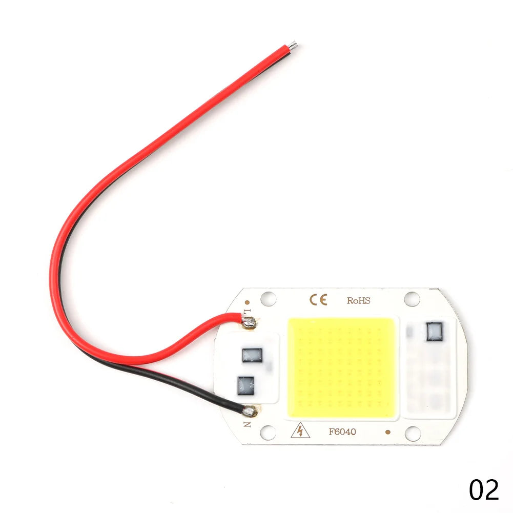 module led 20w 30w 50w blanc full spectrum adhésif câbles noirs rouges moderne éclairage