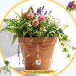 décoration plante transparentes dorées pendeloques motifs floraux élastique moderne soleil papillon cœur