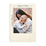 cadres photo magnétiques bois beige clair motifs colorés classiques feutres autocollants