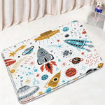 tapis toilette multicolore motifs animaux modernes adhésifs salle bain couvre siège deux sols