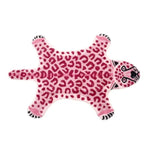 tapis imprimé léopard rose moderne salon chambre doux polyester