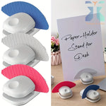 porte documents moderne bleu blanc rose pince antidérapant plastique ondulé minimaliste