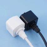 prise électrique moderne adhésive blanc noir ampoules led e27 ronde lisse opaque