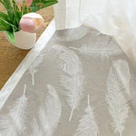 rideau moderne polyester transparent plumes maison 100cm 150cm 200cm 250cm 300cm 400cm 500cm