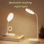 lampe rechargeable led moderne interrupteur poussoir éclairage lecture blanc minimaliste