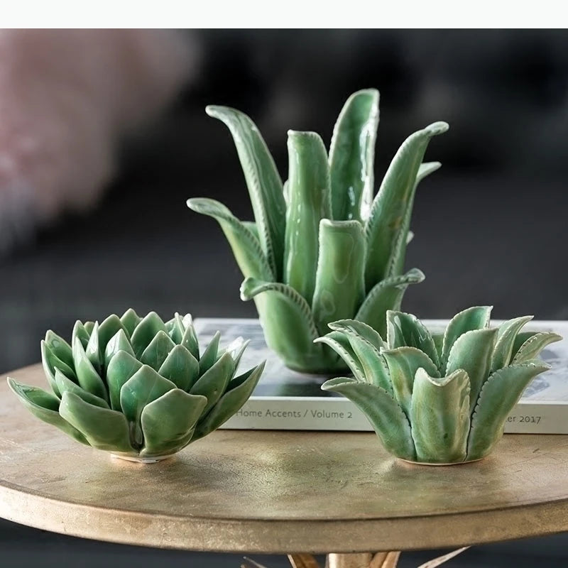 décoration intérieure plante artificielle cactus feuilles vert pointues moderne réaliste ambiance bohème chic