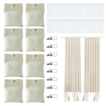 poids rideau extérieur sac poids nappe fixations modernes beige clair uni