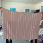 serviette plage coton rayée bleu clair rose vert moderne rapide absorption machine
