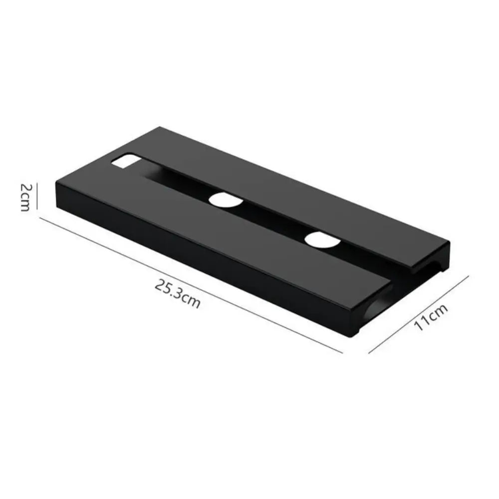 porte verres mural noir moderne fixations abs matériaux utilisation multiples facile