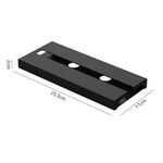 porte verres mural noir moderne fixations abs matériaux utilisation multiples facile