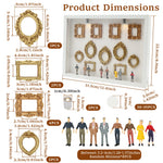 cadres photo miniatures ornementaux classiques statuettes clips lumineuses décoration intérieure vintage